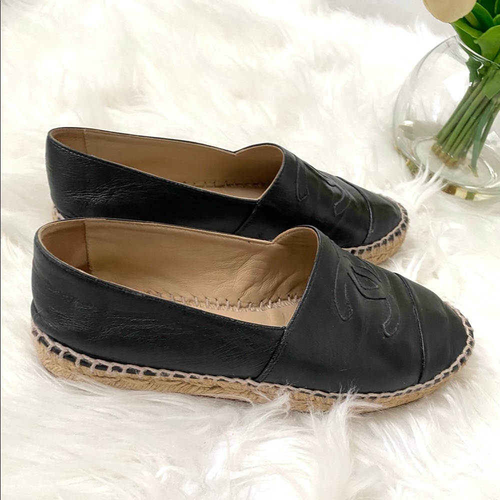 Black Chanel Espadrilles - SOLD - Picture 9 of 12